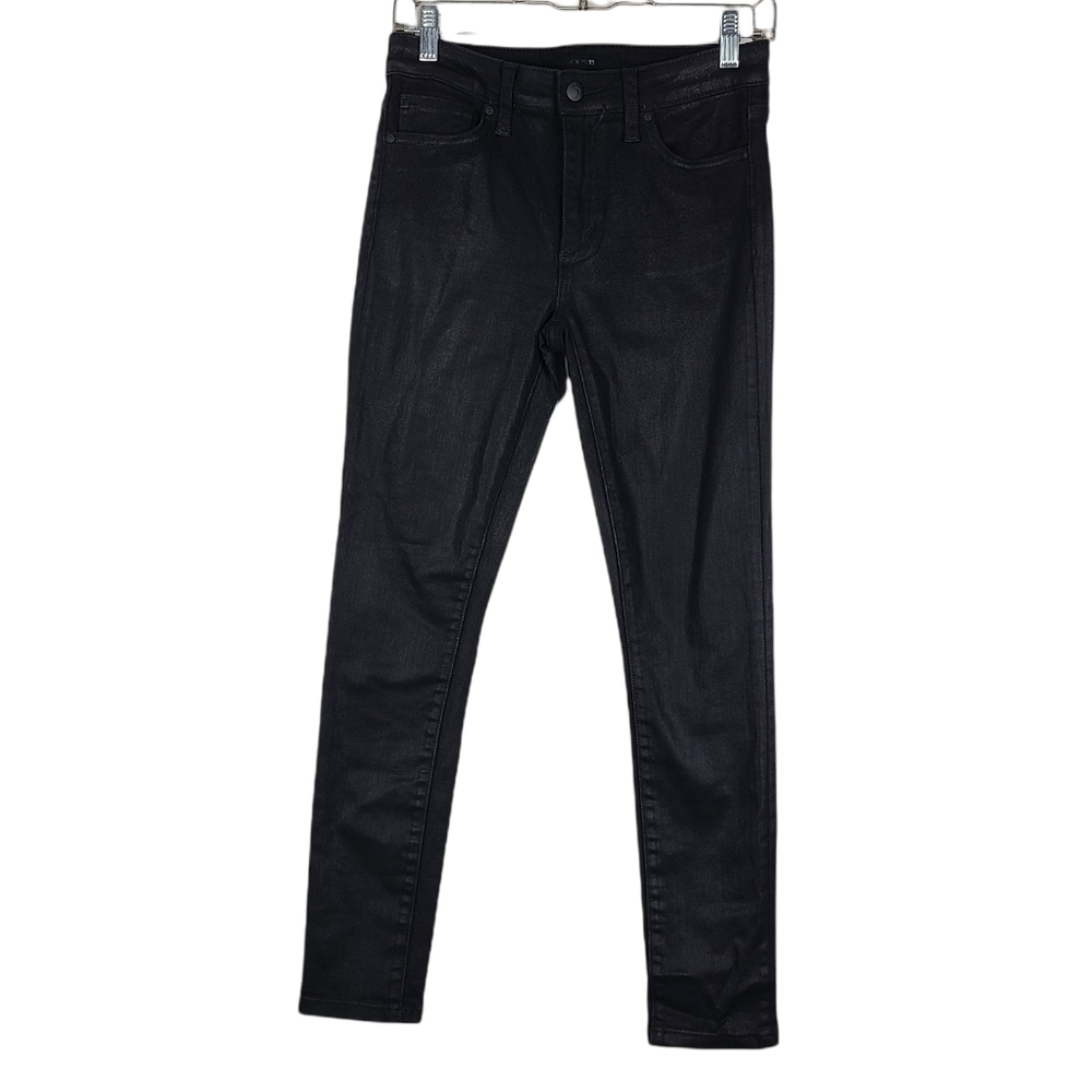 Joe’s Black Coated Skinny Ankle Jeans size 27